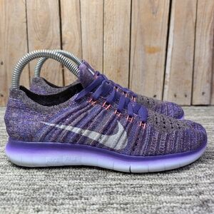 Nike Free RN Flyknit in "Grand Purple" Size 6 Women/ 4.5 Youth/Men